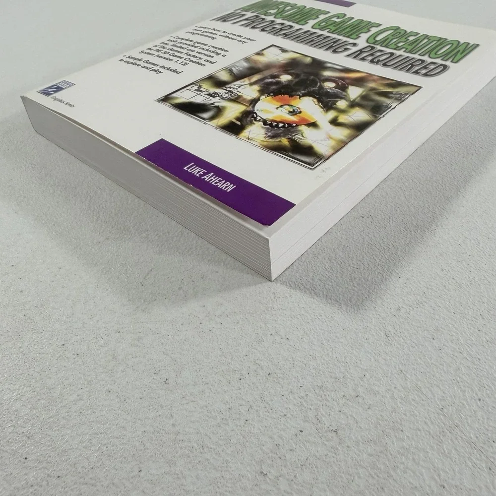 Awesome Game Creation: No Programming Required W/ CD Luke Ahearn 2000 NEW